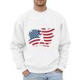 Baseball DAD American Flag Patriotic Father's Day Premium Men Sweatshirt