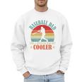 Baseball Dad Like A Regular Dad But Cooler Father's Day Premium Men Sweatshirt