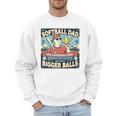 Softball Dad Like a Baseball Dad Gift Men Premium Men Sweatshirt Softball Dad Like a Baseball Dad Gift Men Premium Men Sweatshirt