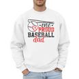 Vintage One Proud Baseball Dad Sporty Humor Men Sweatshirt