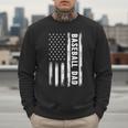 Baseball Dad American Flag Grunge Retro Vintage Father Men Sweatshirt Baseball Dad American Flag Grunge Retro Vintage Father Men Sweatshirt