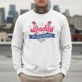 Daddy Of The Rookie Baseball Dad Retro Love Heart Birthday Premium Men Sweatshirt