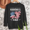 Baseball DAD American Flag Patriotic Father's Day Men Sweatshirt