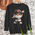 Baseball Dad Gnome With Baseball Bat For Grandpa Life Men Sweatshirt
