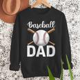 Baseball Dad Happy Fathers Day For Men Boys Men Sweatshirt