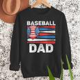 Baseball Dad For Men American Flag 4th Of July Fathers Day Men Sweatshirt Baseball Dad For Men American Flag 4th Of July Fathers Day Men Sweatshirt