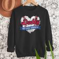 Daddy Of The Rookie Baseball Dad Retro Love Heart Birthday Men Sweatshirt Daddy Of The Rookie Baseball Dad Retro Love Heart Birthday Men Sweatshirt