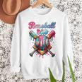 Baseball Dad Game Day Vibes Ice Cream Drip Baseball Daddy Men Sweatshirt