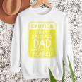 Caution Serious Baseball Dad Something To Be Feared Premium Men Sweatshirt