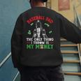 Baseball Dad The Only Thing I Throw Is My Money Father Daddy Men's Sweatshirt Back Print