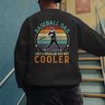 Men Baseball Dad Like a Regular Dad But Cooler Vintage Men's Sweatshirt Back Print