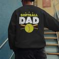 Softball Dad Just Like A Baseball Dad Player Men's Sweatshirt Back Print Softball Dad Just Like A Baseball Dad Player Men's Sweatshirt Back Print