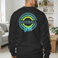 Baseball Dad With Modern Baseball Circles Men's Sweatshirt Back Print Baseball Dad With Modern Baseball Circles Men's Sweatshirt Back Print