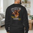Stoneage Caveman Neolithic History Baseball Dad Father Men's Sweatshirt Back Print