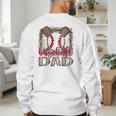 Baseball Dad Leopard Proud Ball Dad Game Day Men's Sweatshirt Back Print Baseball Dad Leopard Proud Ball Dad Game Day Men's Sweatshirt Back Print