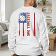 Baseball Dad USA American Flag Father's Day 4th Of July Premium Men's Sweatshirt Back Print Baseball Dad USA American Flag Father's Day 4th Of July Premium Men's Sweatshirt Back Print