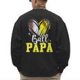 Ball Papa Softball Baseball Dad Daddy Men's Sweatshirt Back Print Ball Papa Softball Baseball Dad Daddy Men's Sweatshirt Back Print