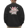 Baseball Dad With Coquette Cute Bow Sport Season Men's Sweatshirt Back Print Baseball Dad With Coquette Cute Bow Sport Season Men's Sweatshirt Back Print