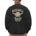 Baseball Dad Crossed Bats Cool Sports Fan Vintage Men's Sweatshirt Back Print Baseball Dad Crossed Bats Cool Sports Fan Vintage Men's Sweatshirt Back Print