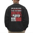 Baseball Dad Cute Love Home Run Pitcher Catcher Baseball Fan Men's Sweatshirt Back Print Baseball Dad Cute Love Home Run Pitcher Catcher Baseball Fan Men's Sweatshirt Back Print
