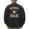 Baseball Dad Fathers Day American USA Flag Men Boys Kids Men's Sweatshirt Back Print Baseball Dad Fathers Day American USA Flag Men Boys Kids Men's Sweatshirt Back Print