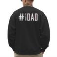 Baseball Dad Father's Day Baseball Player Fan Daddy Papa Men's Sweatshirt Back Print