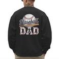 Baseball Dad Father's Day Sports Baseball Lover Men's Sweatshirt Back Print Baseball Dad Father's Day Sports Baseball Lover Men's Sweatshirt Back Print