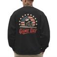 Baseball Dad Game Day USA Flag Men's Sweatshirt Back Print Baseball Dad Game Day USA Flag Men's Sweatshirt Back Print