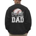 Baseball Dad Baseball Player Game Day Father's Day Men's Sweatshirt Back Print Baseball Dad Baseball Player Game Day Father's Day Men's Sweatshirt Back Print