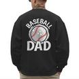 Baseball Dad Baseball Player Men Men's Sweatshirt Back Print Baseball Dad Baseball Player Men Men's Sweatshirt Back Print