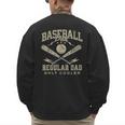 Baseball Dad Regular Dad Only Cooler Father's Day Baseball Men's Sweatshirt Back Print
