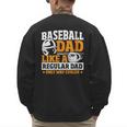 Baseball Dad Like a Regular Dad Only Way Cooler Men's Sweatshirt Back Print