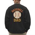 Baseball Dad Retro Vintage Father's Day Men's Sweatshirt Back Print Baseball Dad Retro Vintage Father's Day Men's Sweatshirt Back Print