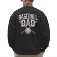 Baseball Dad Sport Father Outfit For Proud Papa Men's Sweatshirt Back Print Baseball Dad Sport Father Outfit For Proud Papa Men's Sweatshirt Back Print