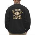Baseball Dad Sports With Bats And Ball Graphic Men's Sweatshirt Back Print Baseball Dad Sports With Bats And Ball Graphic Men's Sweatshirt Back Print