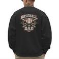 Baseball Fan Dad Father Vintage Baseball Dad Men's Sweatshirt Back Print Baseball Fan Dad Father Vintage Baseball Dad Men's Sweatshirt Back Print