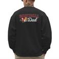 Cheer Baseball Dad My Favorite Cheerleader Calls Me Dad Red Men's Sweatshirt Back Print