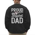 Dad Baseball For Men Proud Baseball Dad & Son Men's Sweatshirt Back Print Dad Baseball For Men Proud Baseball Dad & Son Men's Sweatshirt Back Print