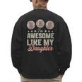 Father's Day Baseball Dad I'm Awesome Just Like My Daughter Men's Sweatshirt Back Print Father's Day Baseball Dad I'm Awesome Just Like My Daughter Men's Sweatshirt Back Print