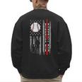Father's Day USA Flag Patriotic Baseball Dad Men's Sweatshirt Back Print Father's Day USA Flag Patriotic Baseball Dad Men's Sweatshirt Back Print