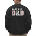 Groovy Baseball Dad Father Happy Fathers Day Sports Game Day Men's Sweatshirt Back Print Groovy Baseball Dad Father Happy Fathers Day Sports Game Day Men's Sweatshirt Back Print