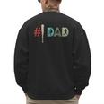 Number One Baseball Dad Father's Day Baseball Player Dad Men's Sweatshirt Back Print Number One Baseball Dad Father's Day Baseball Player Dad Men's Sweatshirt Back Print