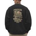 Proud Dad Of A Baseball 2025 Senior Vintage Baseball Dad Men's Sweatshirt Back Print Proud Dad Of A Baseball 2025 Senior Vintage Baseball Dad Men's Sweatshirt Back Print
