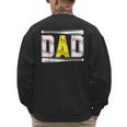 Softball Baseball Dad Of Ballers Baseball Softball Dad Men's Sweatshirt Back Print