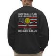 Softball Dad Like a Baseball Dad But Bigger Balls Father Day Men's Sweatshirt Back Print Softball Dad Like a Baseball Dad But Bigger Balls Father Day Men's Sweatshirt Back Print