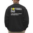 Softball Dad Baseball Dad But With Bigger Balls Father's Day Men's Sweatshirt Back Print Softball Dad Baseball Dad But With Bigger Balls Father's Day Men's Sweatshirt Back Print