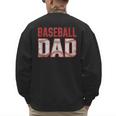 Vintage Baseball Dad Father Tee Player Fan Baseball Ball Men's Sweatshirt Back Print Vintage Baseball Dad Father Tee Player Fan Baseball Ball Men's Sweatshirt Back Print