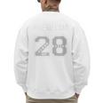 BASEBALL DAD CLASS OF 2028 BASEBALL DAD 28 CLASS OF 28 Premium Men's Sweatshirt Back Print