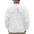 Baseball Dad Father Sport Fan Premium Men's Sweatshirt Back Print