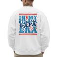In My Baseball Papa Era Groovy Baseball Dad Family Matching Men's Sweatshirt Back Print